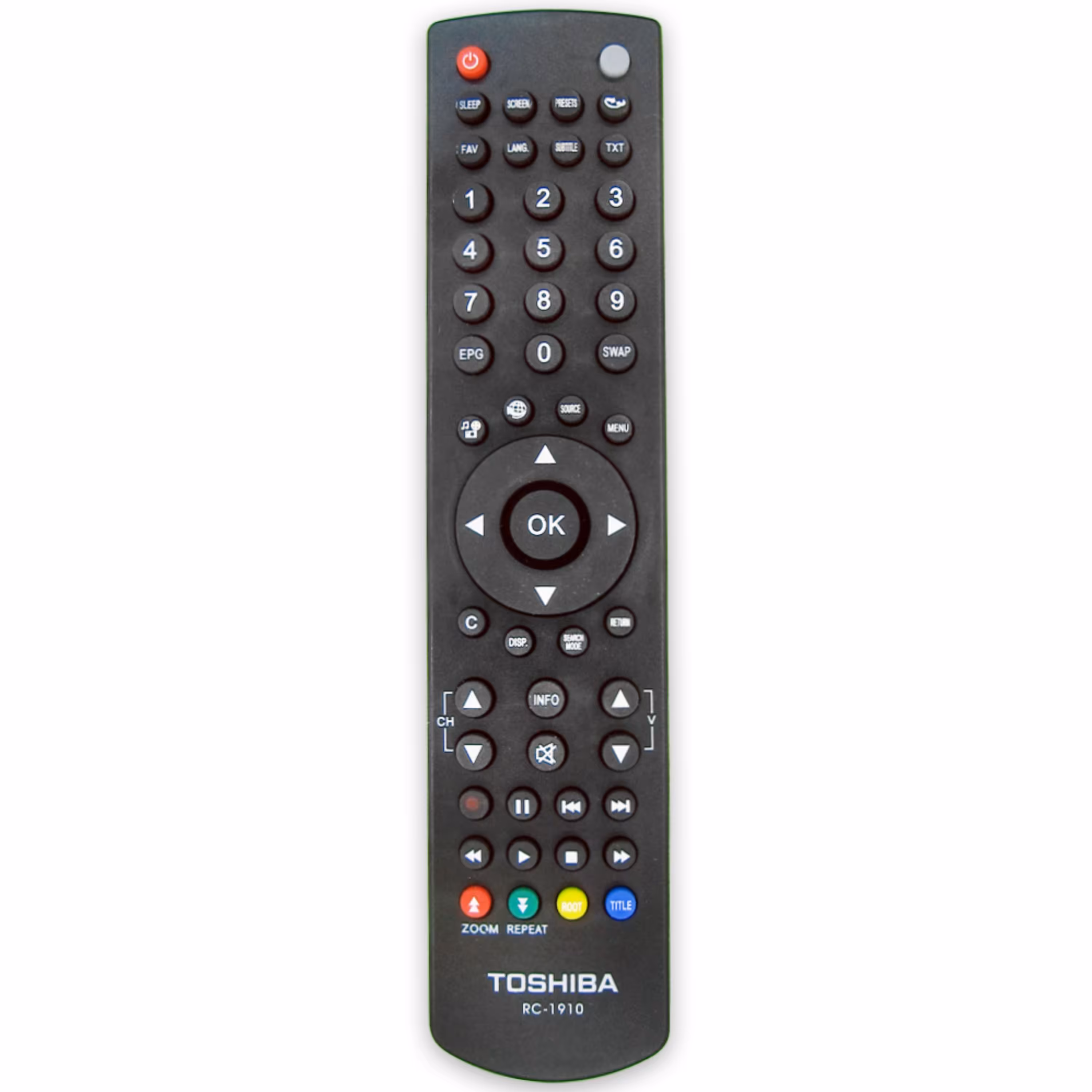 کنترل تلویزیون ال ای دی توشیبا TOSHIBA LED مدل RC-1910