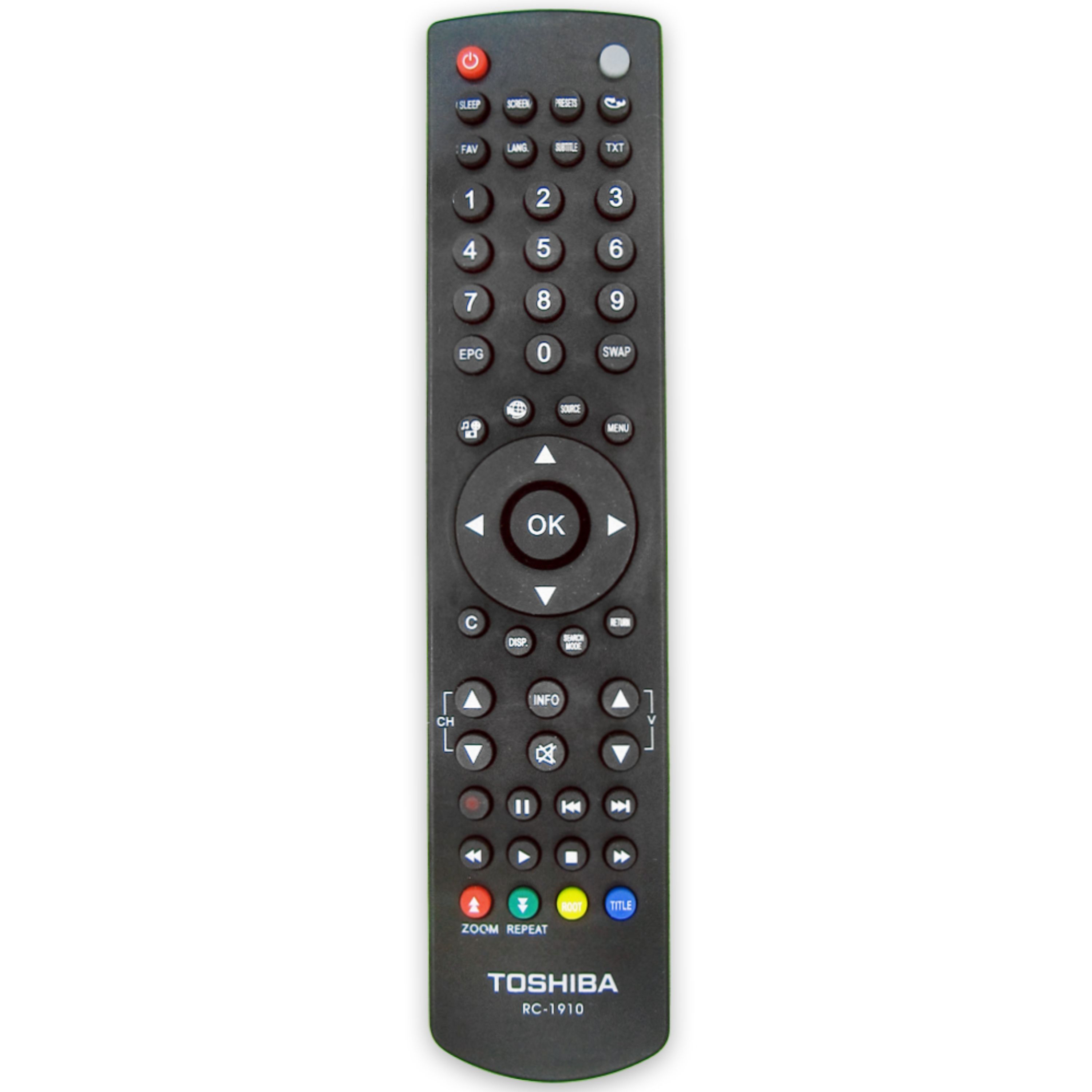 کنترل تلویزیون ال ای دی توشیبا TOSHIBA LED مدل RC-1910