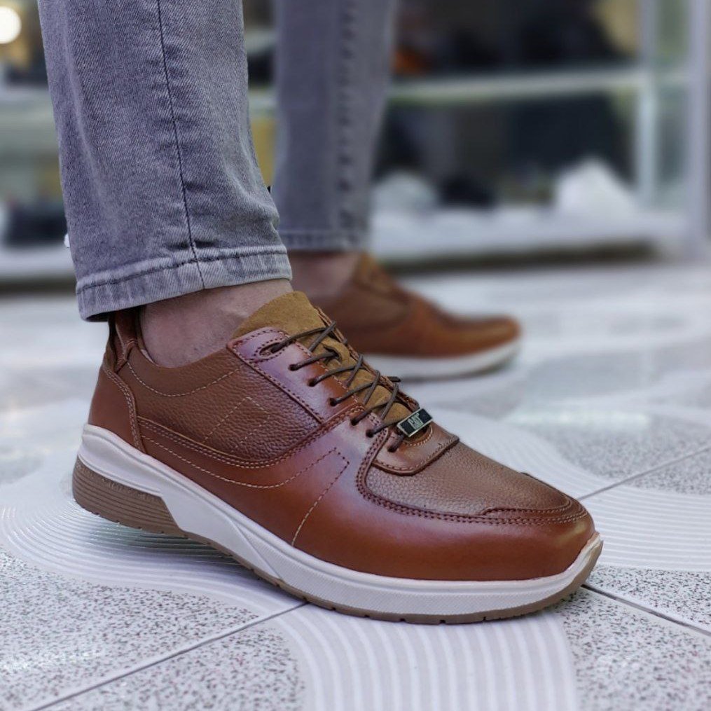 کفش کت چرم طبیعی مردانه