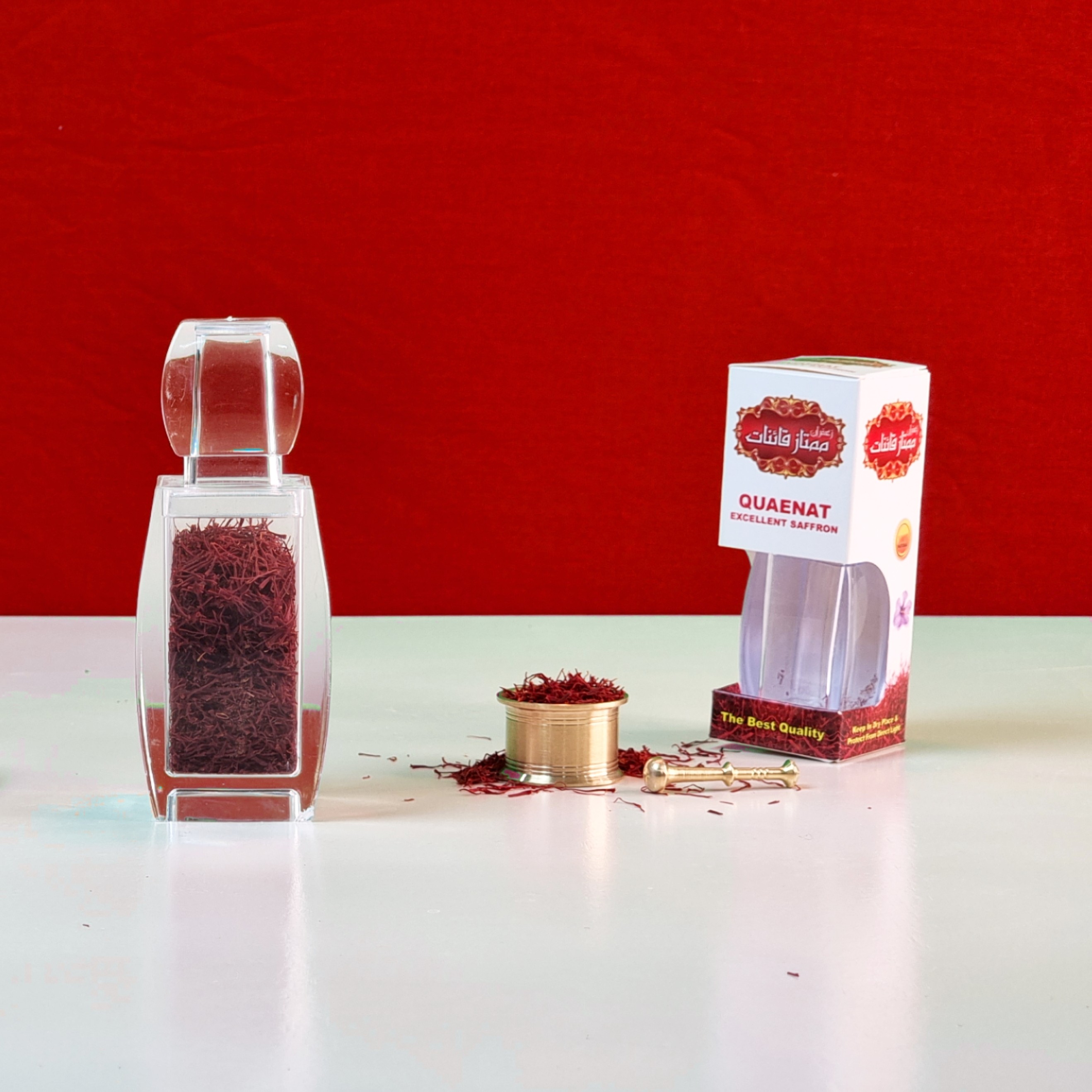 زعفران سرگل 2مثقالی اصل قاین با ظرف 2مثقالی مدل کریستالی با ضمانت بازگشت وجه و اصالت