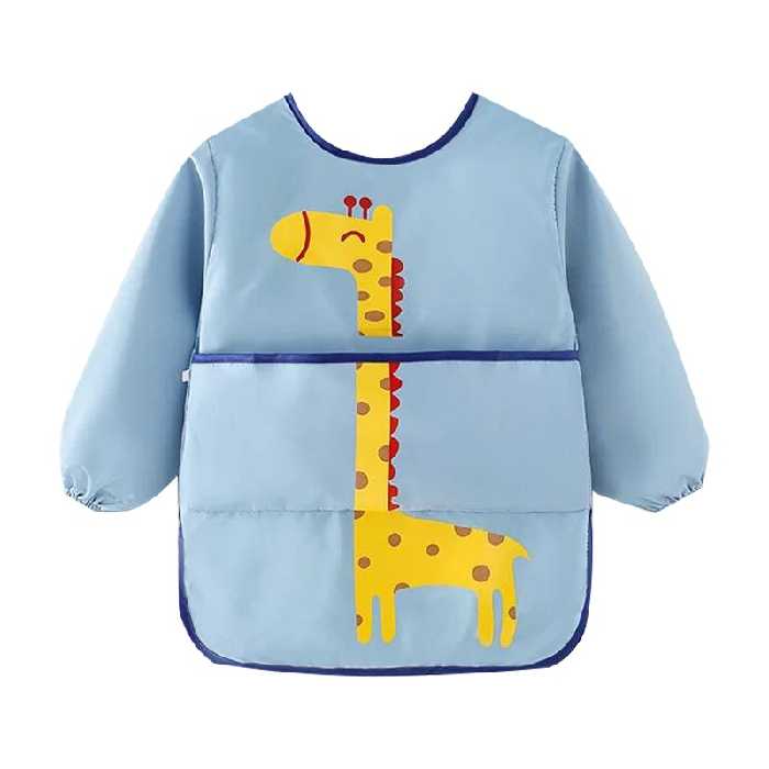 پیشبند  کودک آستین دار   کاسه دار  زرافه 