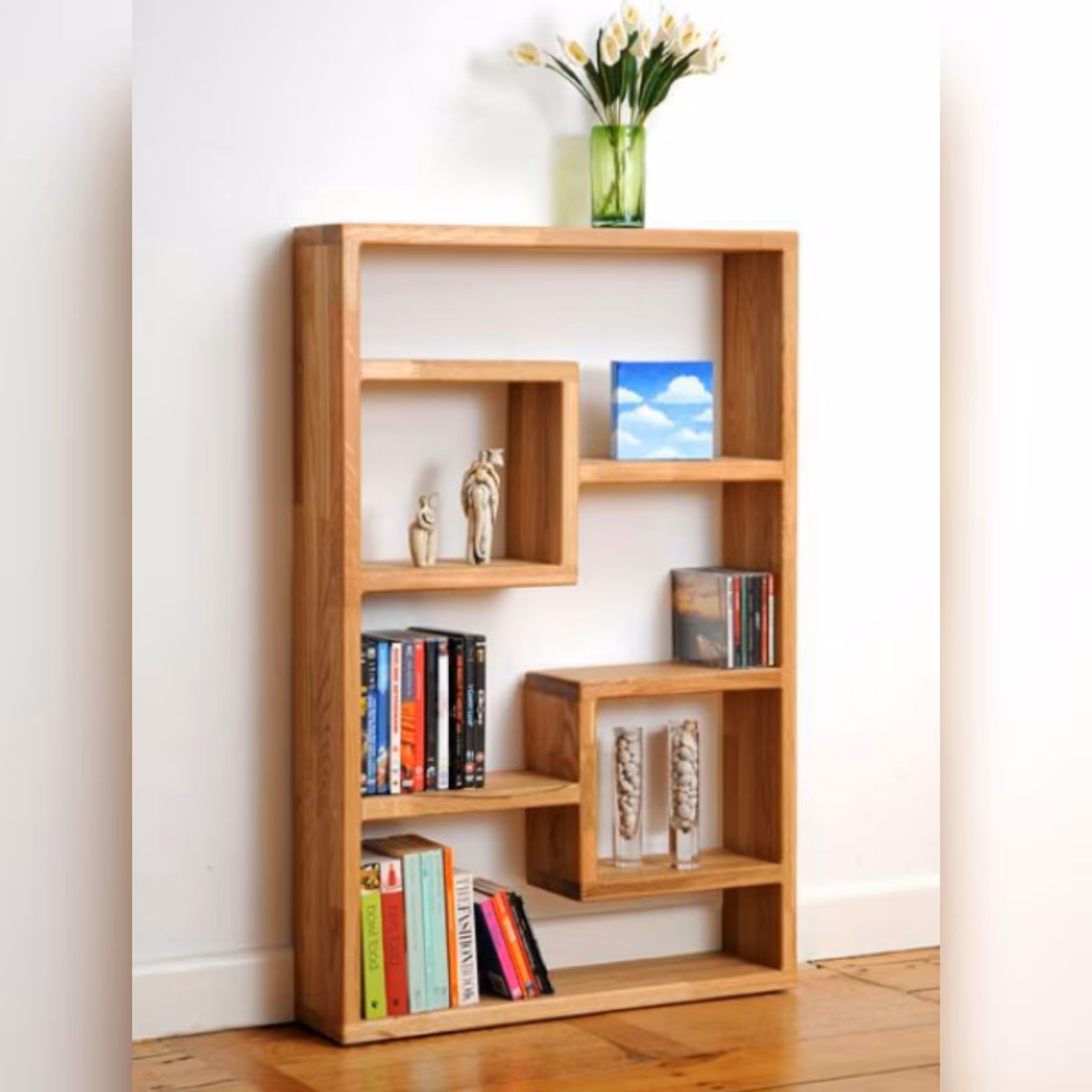 قفسه کتاب و دکوری چوبی کد B10 (مستقیم از تولیدکننده) -ارسال با باربری رایگان