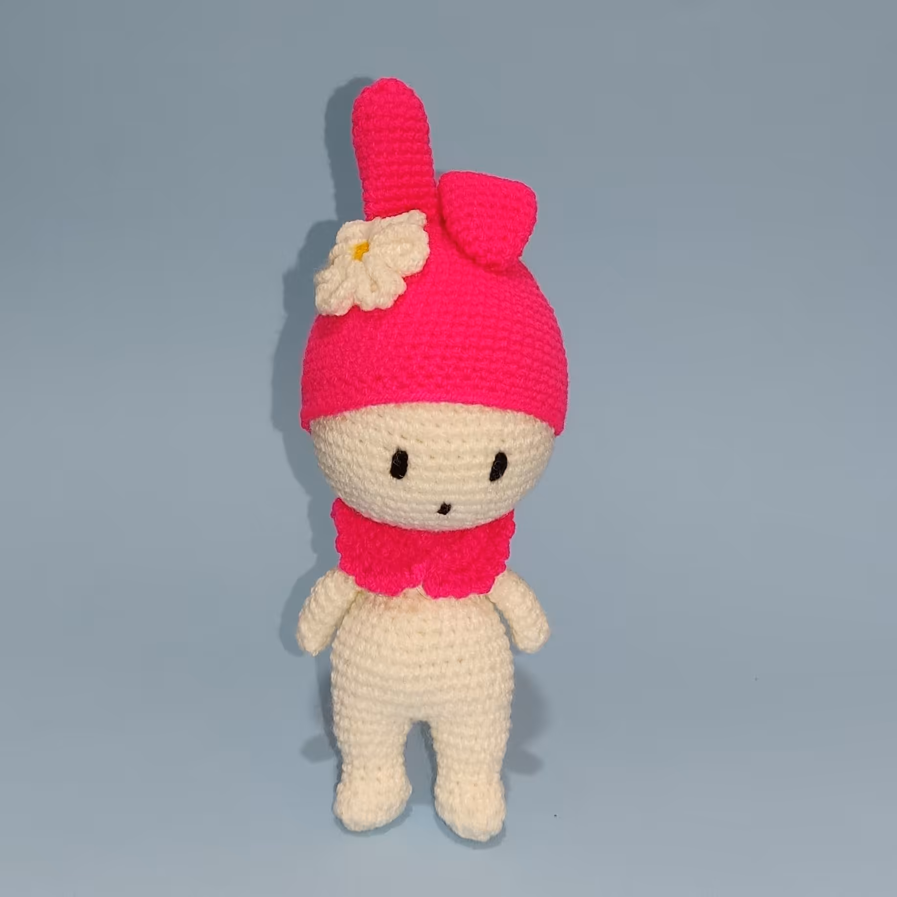 عروسک قلاب بافی خرگوش نانی 20cm