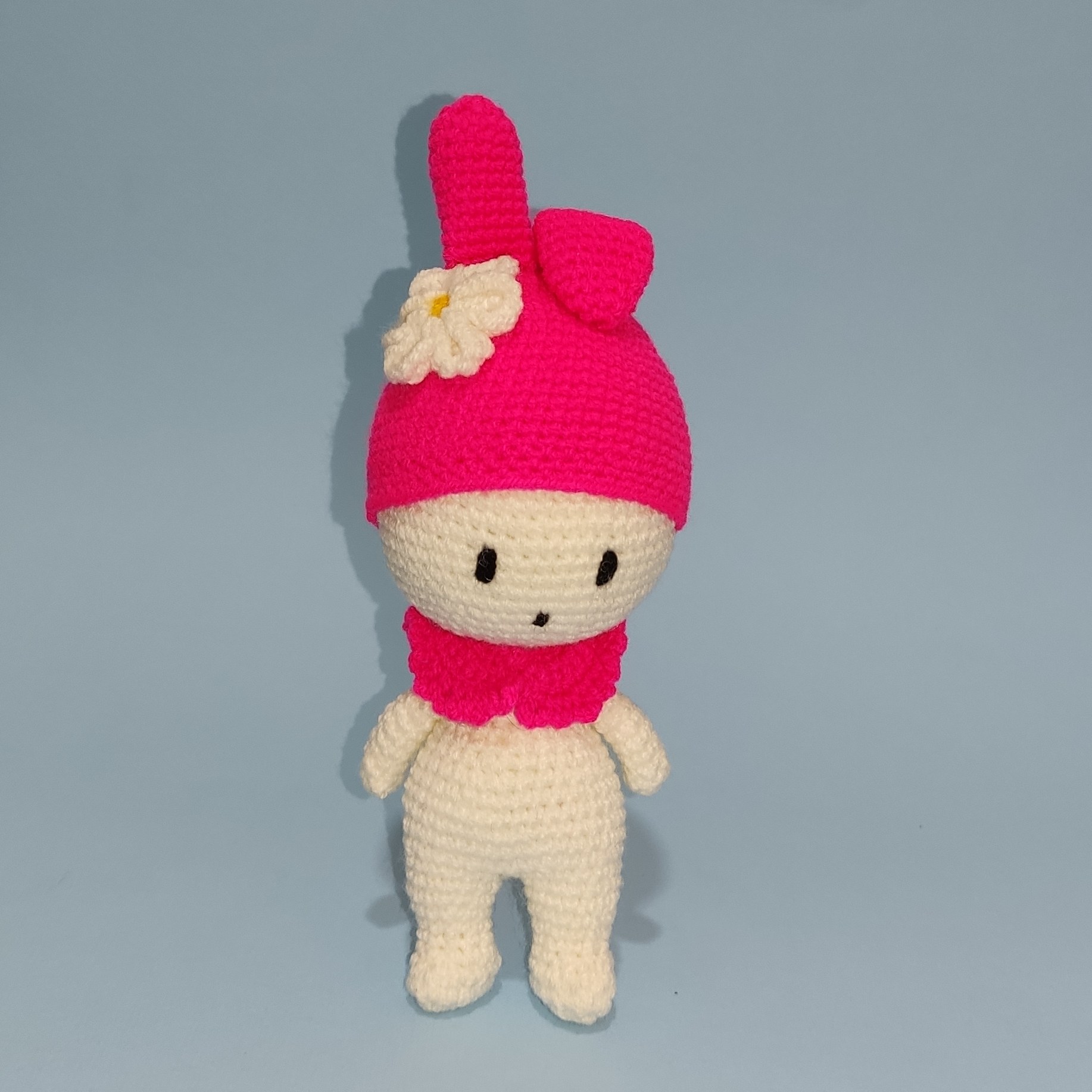 عروسک قلاب بافی خرگوش نانی 20cm