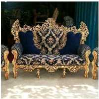 مبل 7 نفره سلطنتی همراه با جلو مبلی (هزینه ارسال با مشتری)