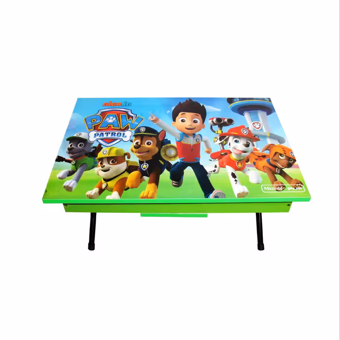 میز تحریر پایه کوتاه باکسدار میزیمو طرح سگ های نگهبان کد 3401