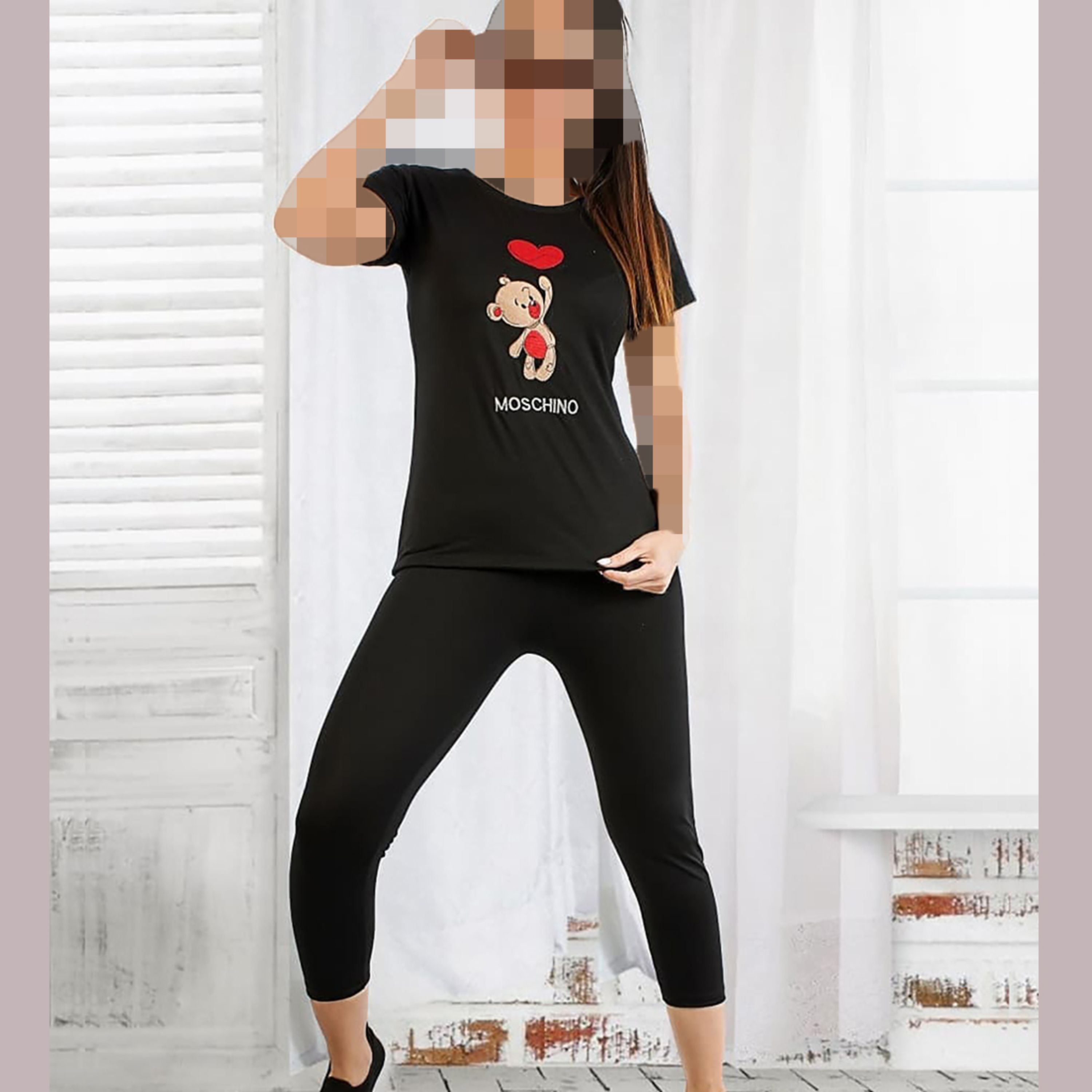 ست تیشرت و ساپورت گلدوزی (بوتیک ترگل)