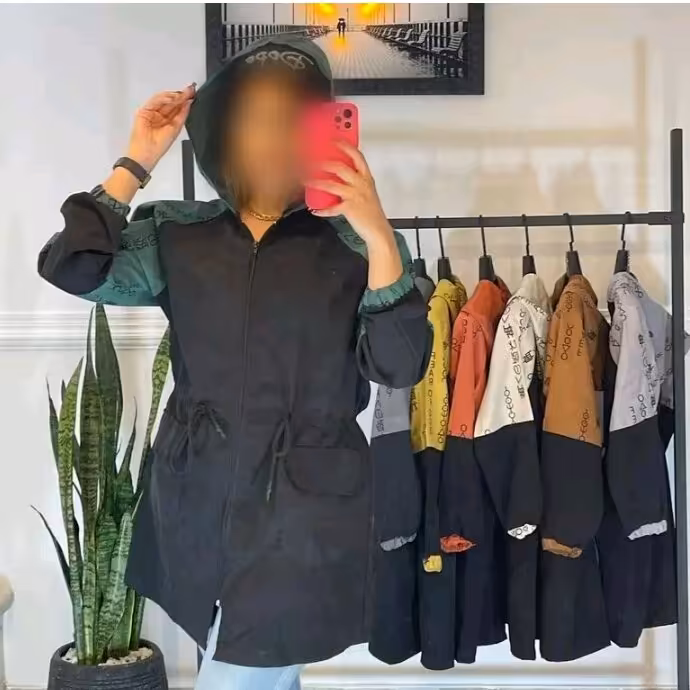 بارانی زنانه بارانی دخترانه مانتو دانشجویی بارونی شیک بارانی سایز بزرگ 