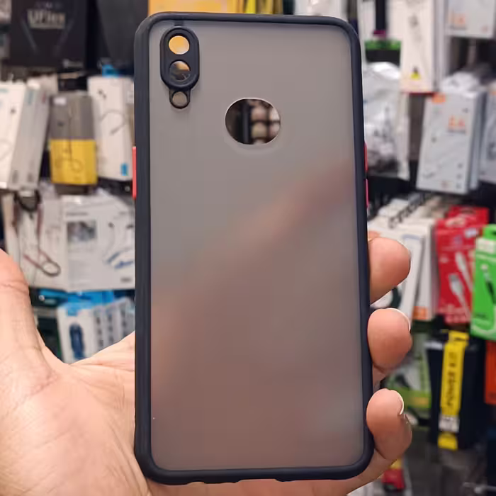 قاب گارد کاور Samsung a10sپشت مات محافظ لنز دار مشکی سامسونگ ا ده اس