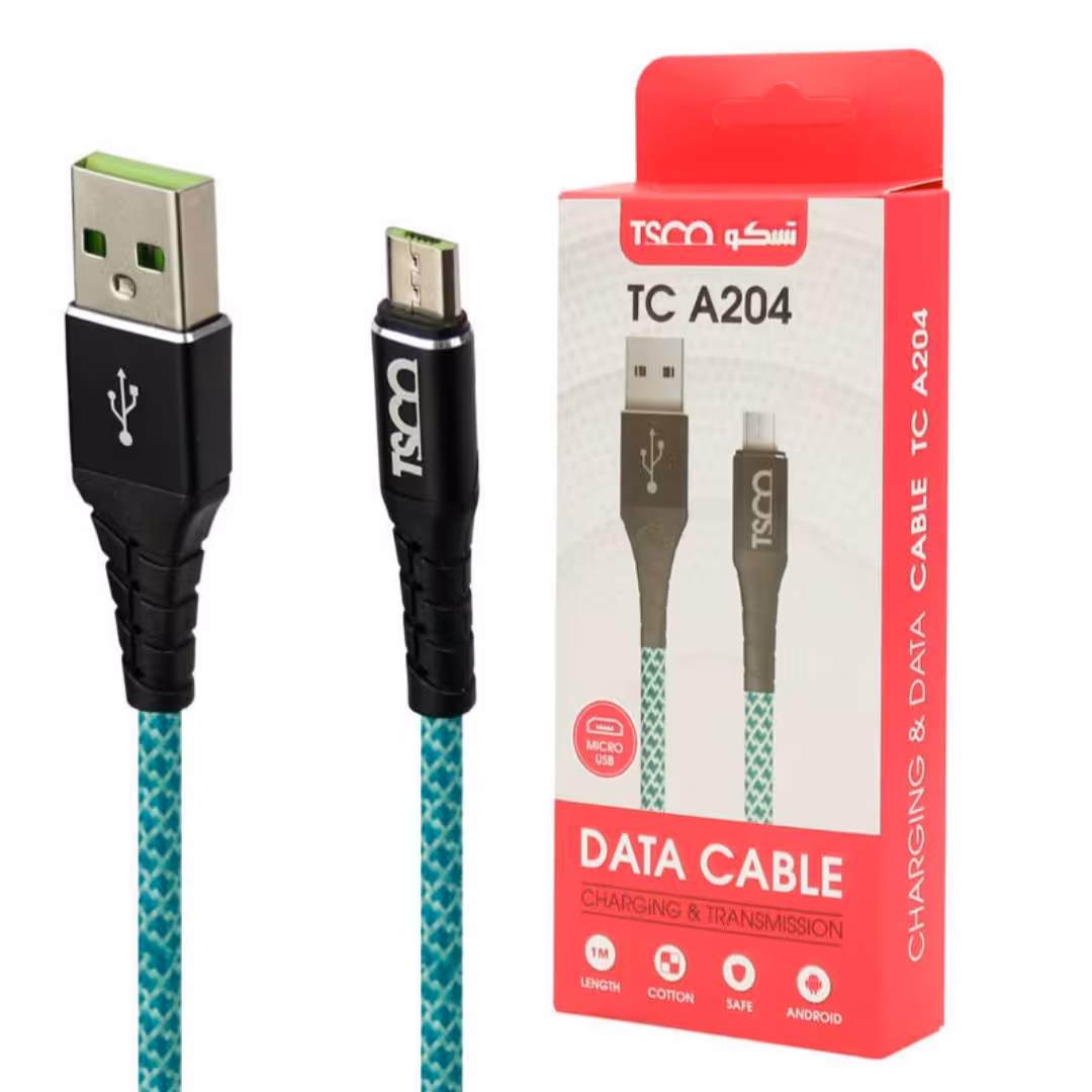 کابل میکرو یو اس بی TSCO TC A204 2A 1m