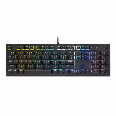 کیبورد مخصوص بازی مکانیکال کورس ایر مدل K60 RGB Pro CHERRY MX Low Profile