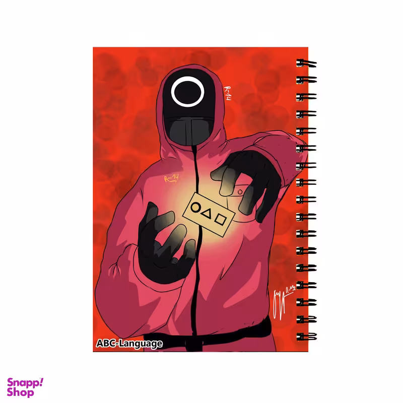 دفتر زبان طرح سریال Squid Game کد DZ-001