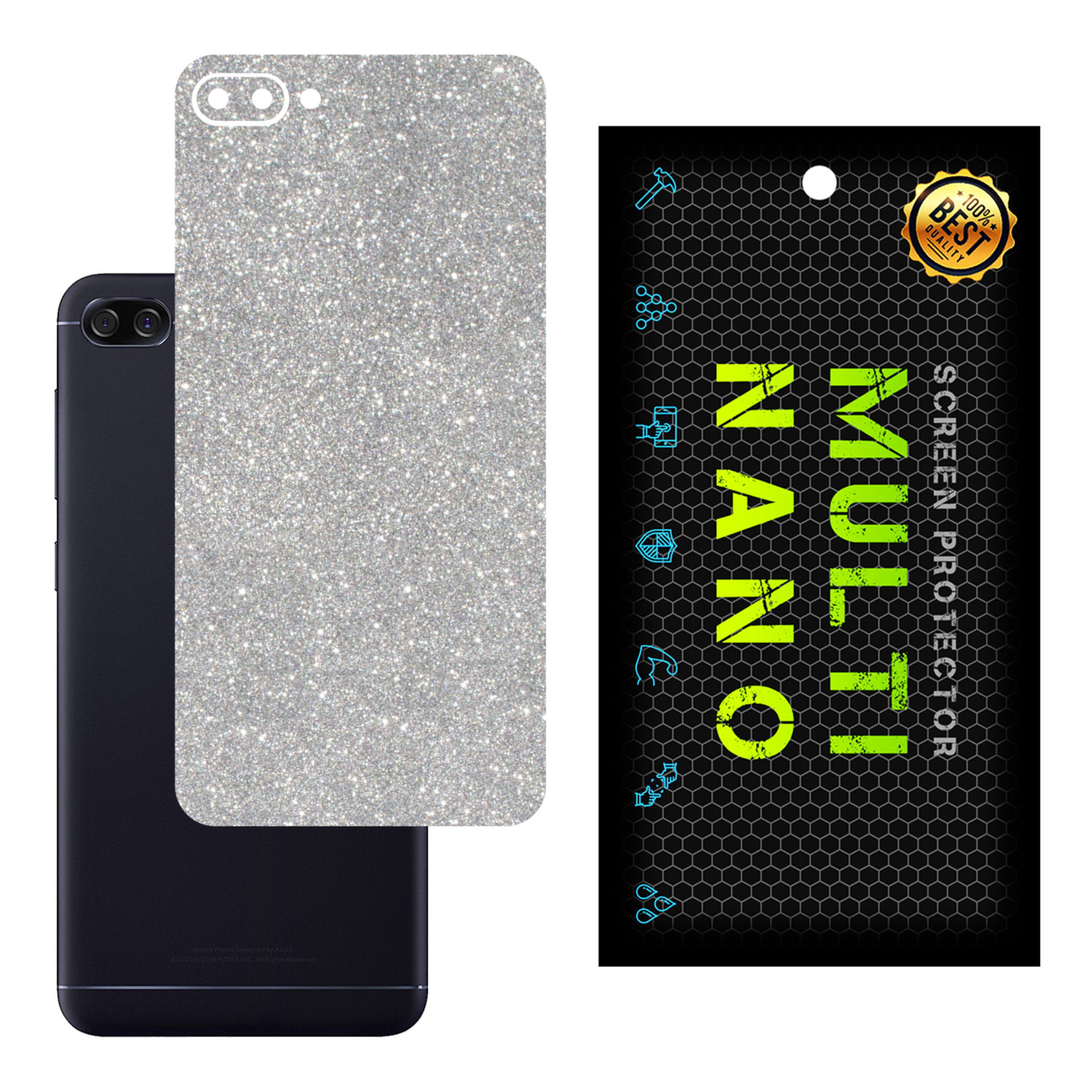 برچسب پوششی MultiNano مدل X-G1F-Silver برای پشت موبایل ایسوس Zenfone 4 Max 5.2