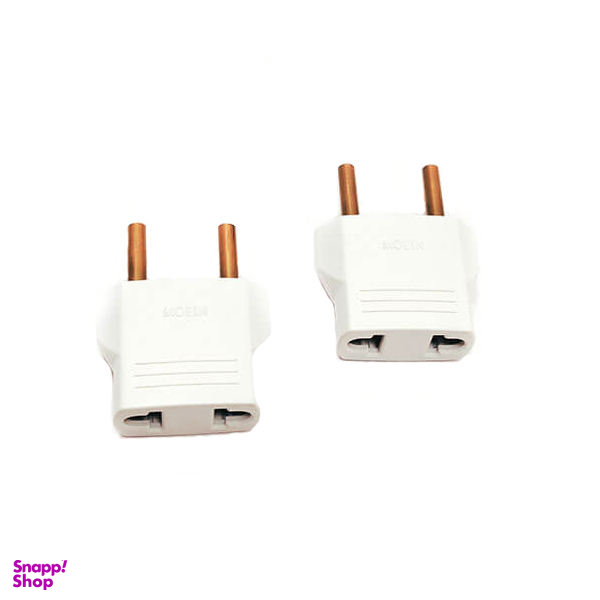 مبدل برق 2 به 2 معین مدل 05 بسته 2 عددی