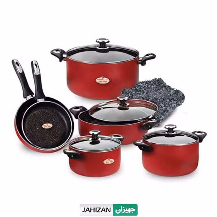 سرویس قابلمه 10پارچه زرساب مدل گرانیتا