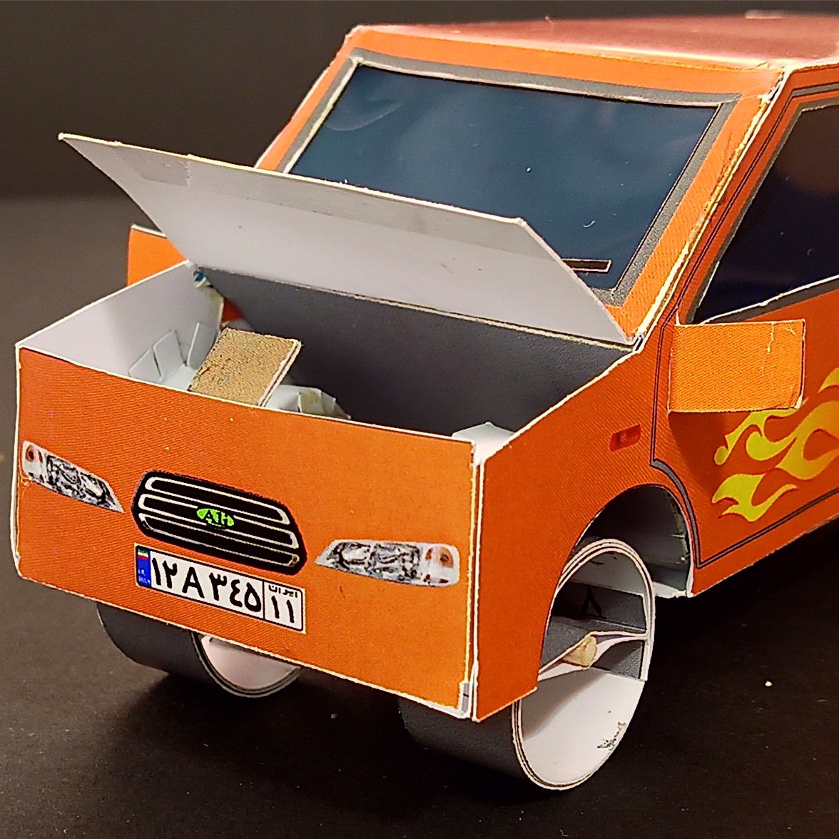 کاردستی ساختنی سه بعدی متحرک A3 مدل ماکت ون باری