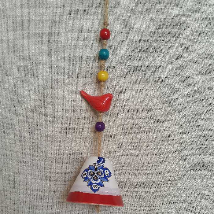 زنگوله سرامیکی طرح گل  کد 2