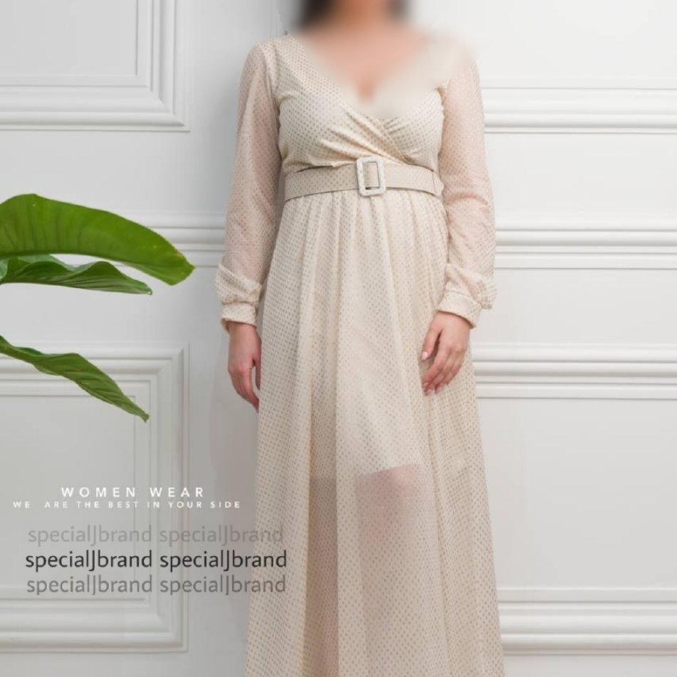 ماکسی مجلسی فلیس (حریر شنی لوزی)
