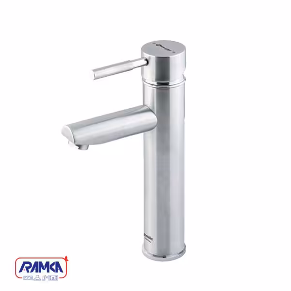 شیر روشویی پایه بلند شودر مدل موناکو پلاس کروم مات