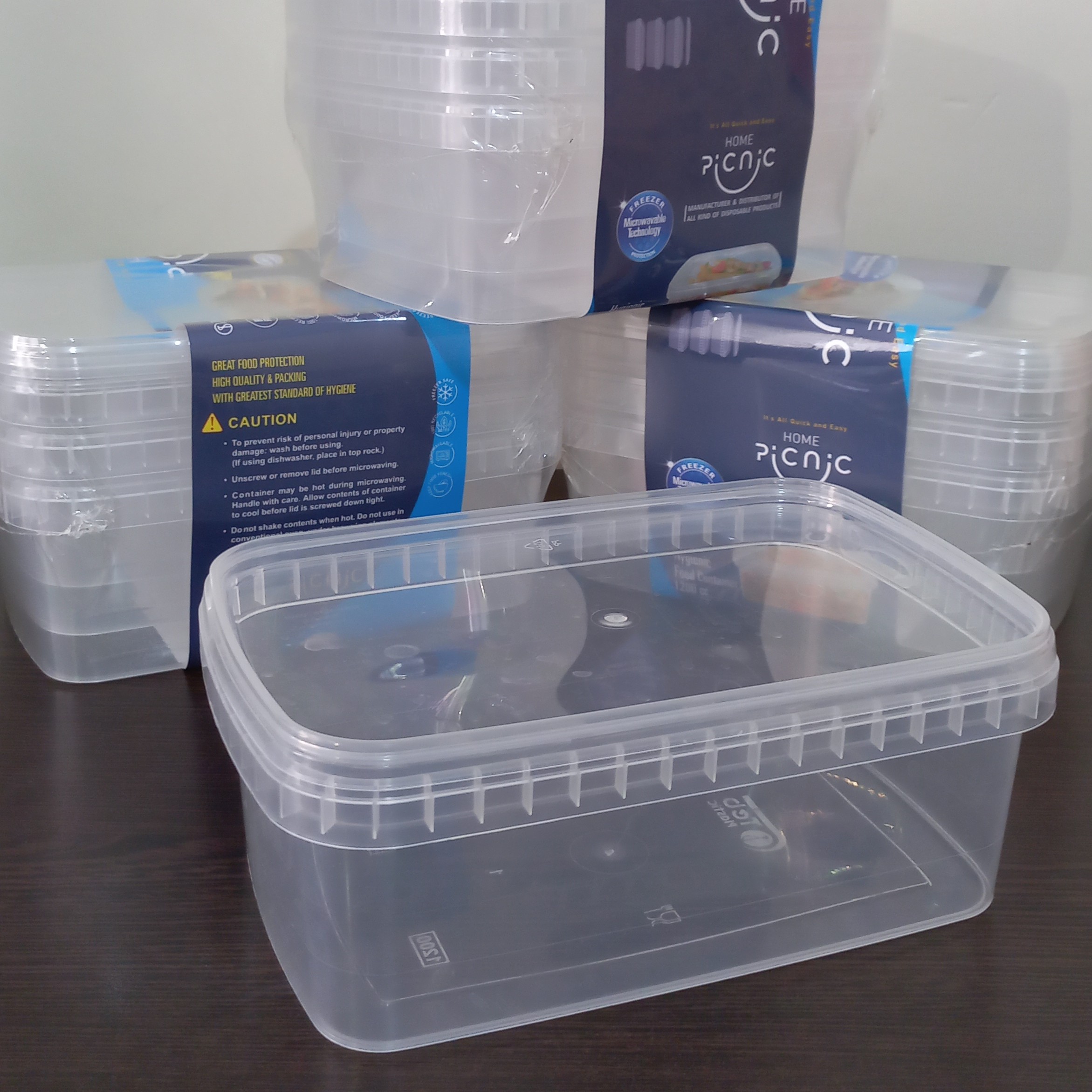 ظرف نظم دهنده فریزر سایز 1200 سی سی،قابل استفاده در فریزر و ماکروفر،درب کیپ شونده