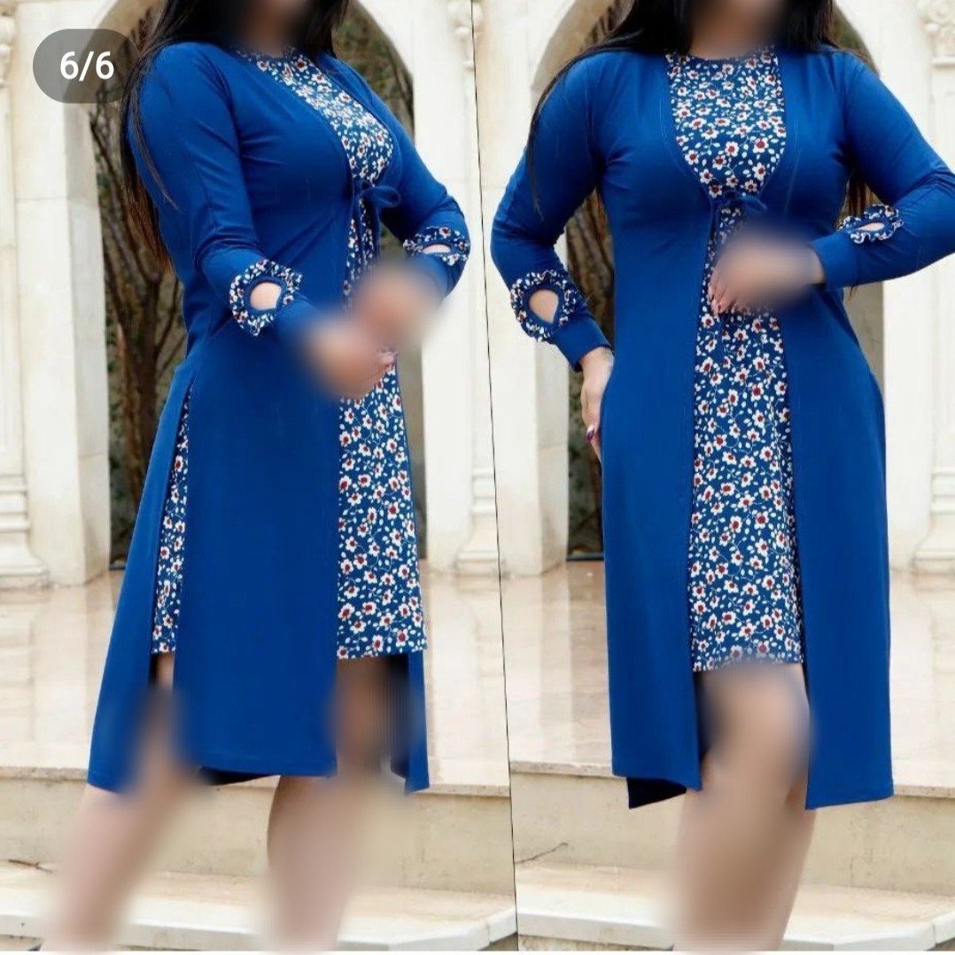 تونیک دو تیکه آستین اشکی گلریز جنس جودون پلاس اعلا باکیفیت سایز از 40تا 46