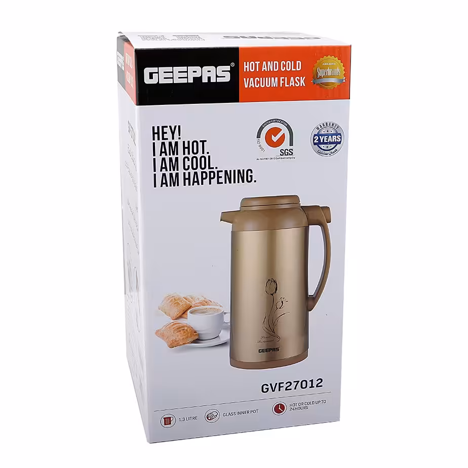 فلاسک با نگهداری 24 ساعته سرد و گرم جی پاس مدل 27012