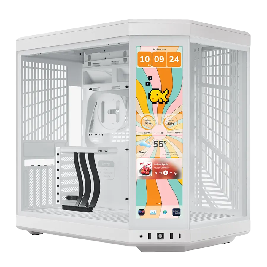 کیس گیمینگ هایت HYTE Y70 SNOW WHITE TOUCH INFINITE | فروشگاه تکاف