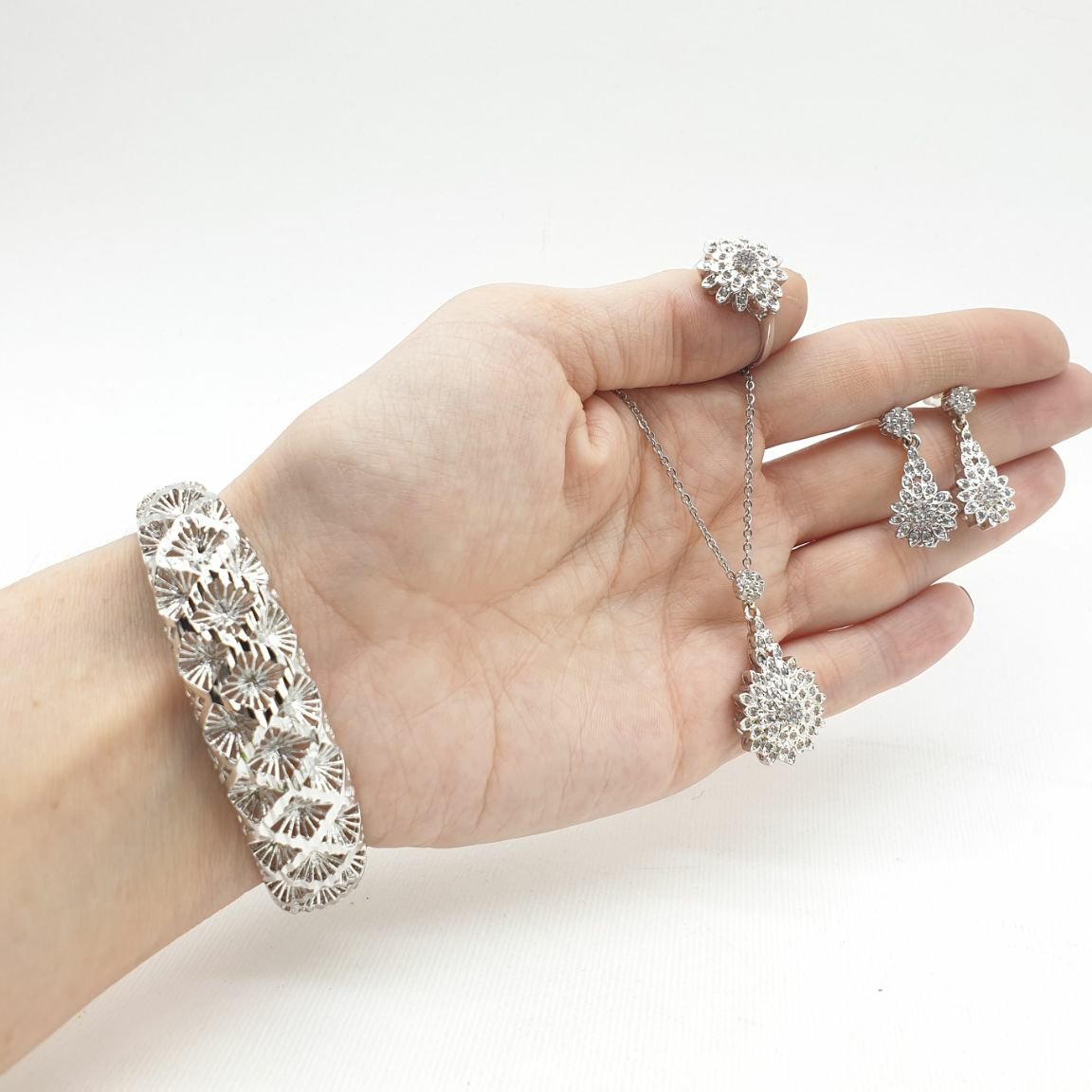 ست کامل نقره ای ابکاری نانو 