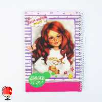 دفتر نقاشی 100 برگ سیمی طرح دخترک جلد طلقی آونگ