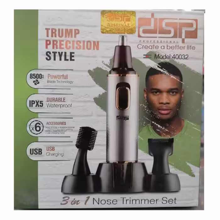 ست تریمر موزن گوش و بینی سه کاره مدل40032 dsp
