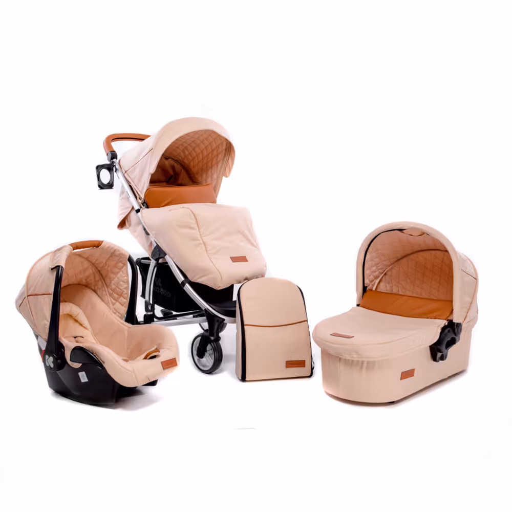 کالسکه عصایی کیکابو kikkaboo مدل madrid هلویی