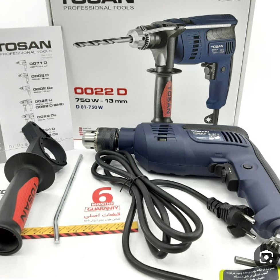 دریل چکشی دیمر دار    توسن 0022d