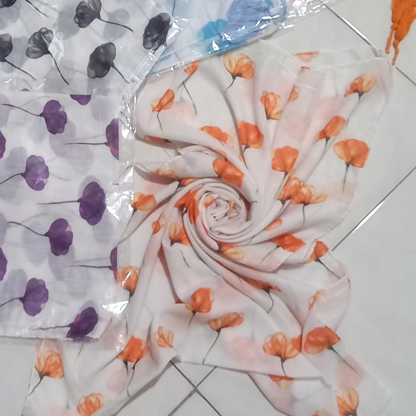 شال گل گلی فانتزی
