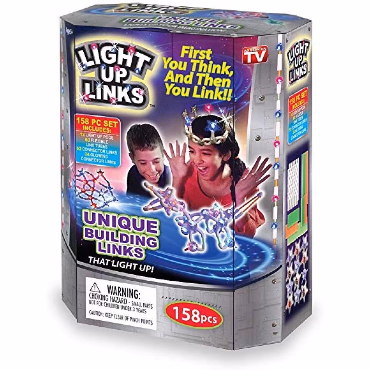 بازی اتصالات نورانی چراغدار مدل 158 قطعه