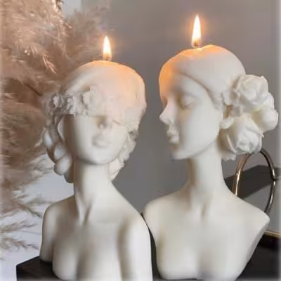 شمع بزرگ طرح ناتالیا کد 2036