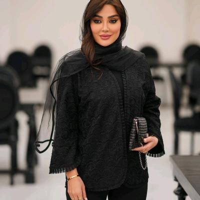 مانتو مجلسی مدل کت گیپور دانتل مزونی