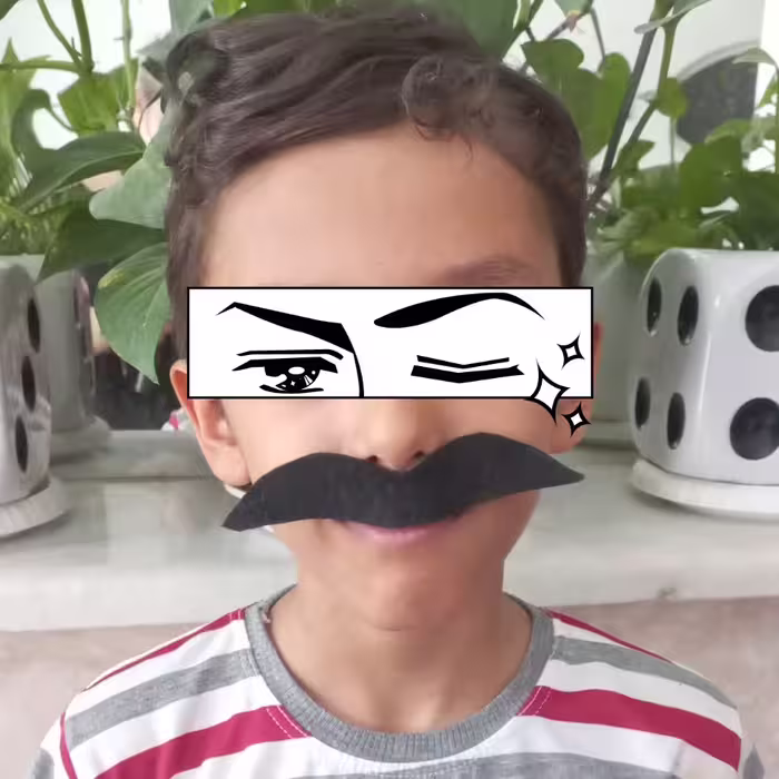 سبیل مصنوعی  نمدی برای اسباب بازی و سرگرمی بسته سه تایی