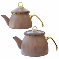 ست کتری و قوری دو درب لعابی پاچی  (جدید)
