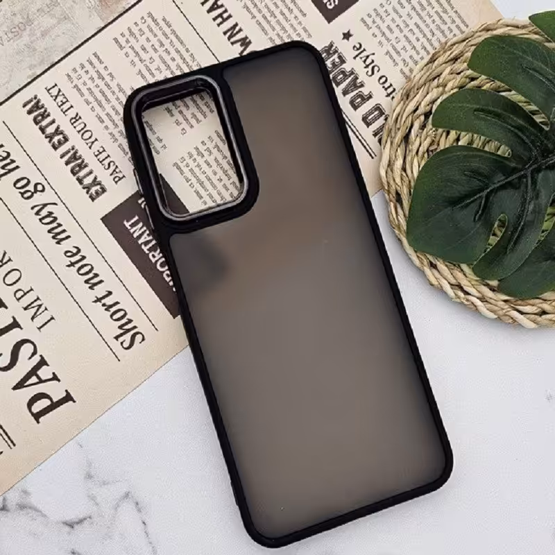 قاب گوشی سامسونگ A13 4G طرح پشت مات دورسیلیکونی رنگ مشکی