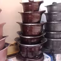 سرویس قابلمه چدن گرانیتی  15 پارچه هبرون مدل کره ای 