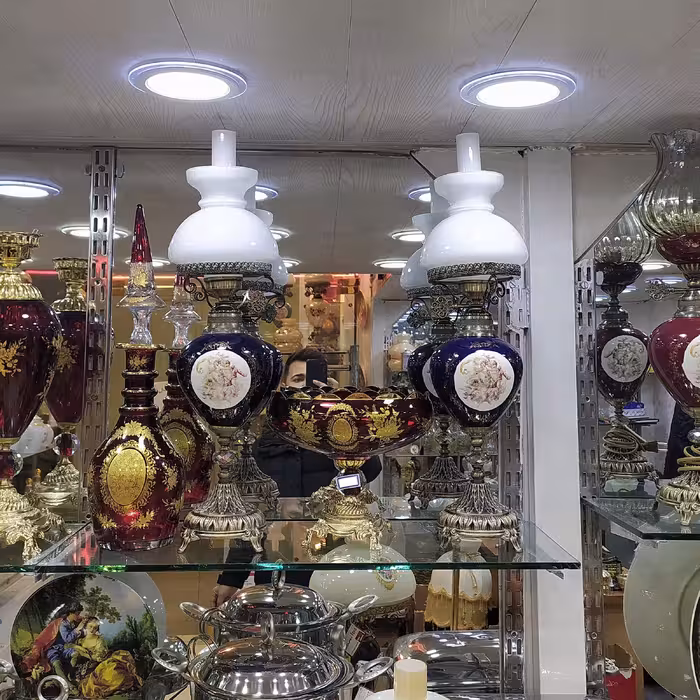 شمعدان برنز طرح فرانسه ارتفاع 65 سانتی