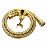 شیلنگ توالت لکسونا مدل لاکچری رنگ طلایی براق