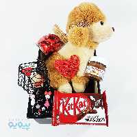 پک ولنتاینی عروسک سگ اشرافی پودل