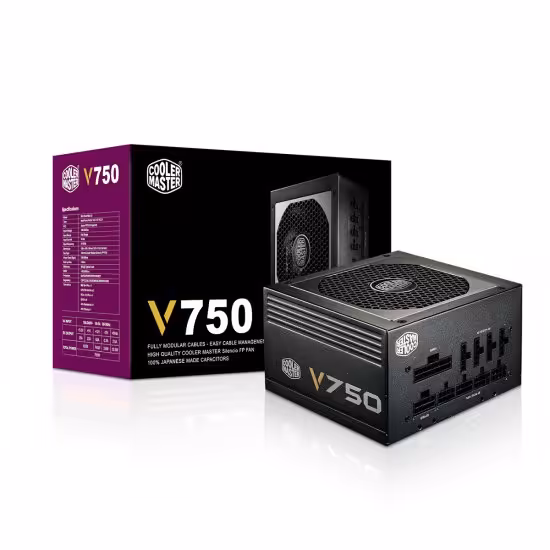 خرید منبع تغذیه Power COOLER MASTER VANGUARD GOLD V750 FULL MODULAR با بهترین قیمت