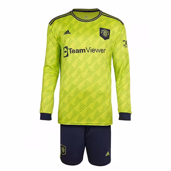 ست پیراهن و شورت ورزشی مردانه مدل فوتبال سوم منچستر یونایتد NK-6993