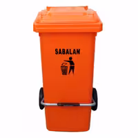 سطل زباله 120لیتری سبلان/پدال،چرخ