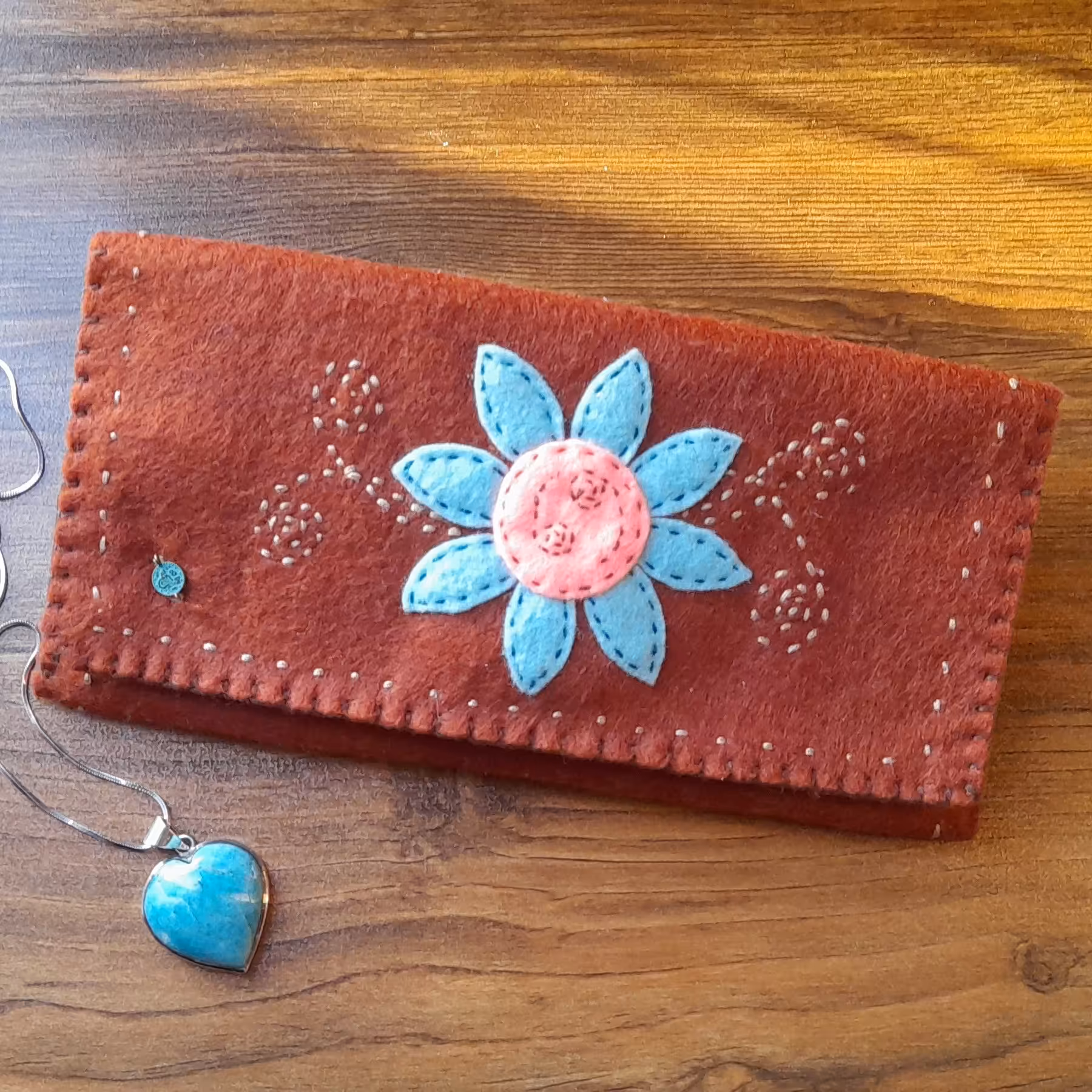 کیف پول نمدی تمام دست دوز  