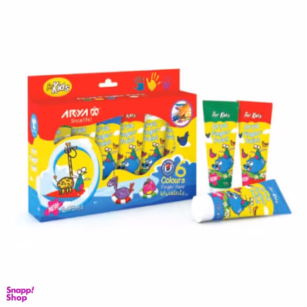 رنگ انگشتی 6 رنگ تیوپی آریا (Arya) کد 7015