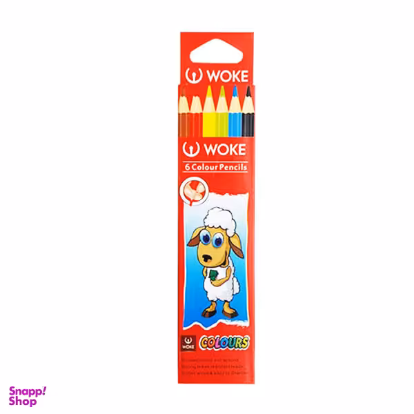 مداد رنگی 6 رنگ ووک مدل برلیانت کالر