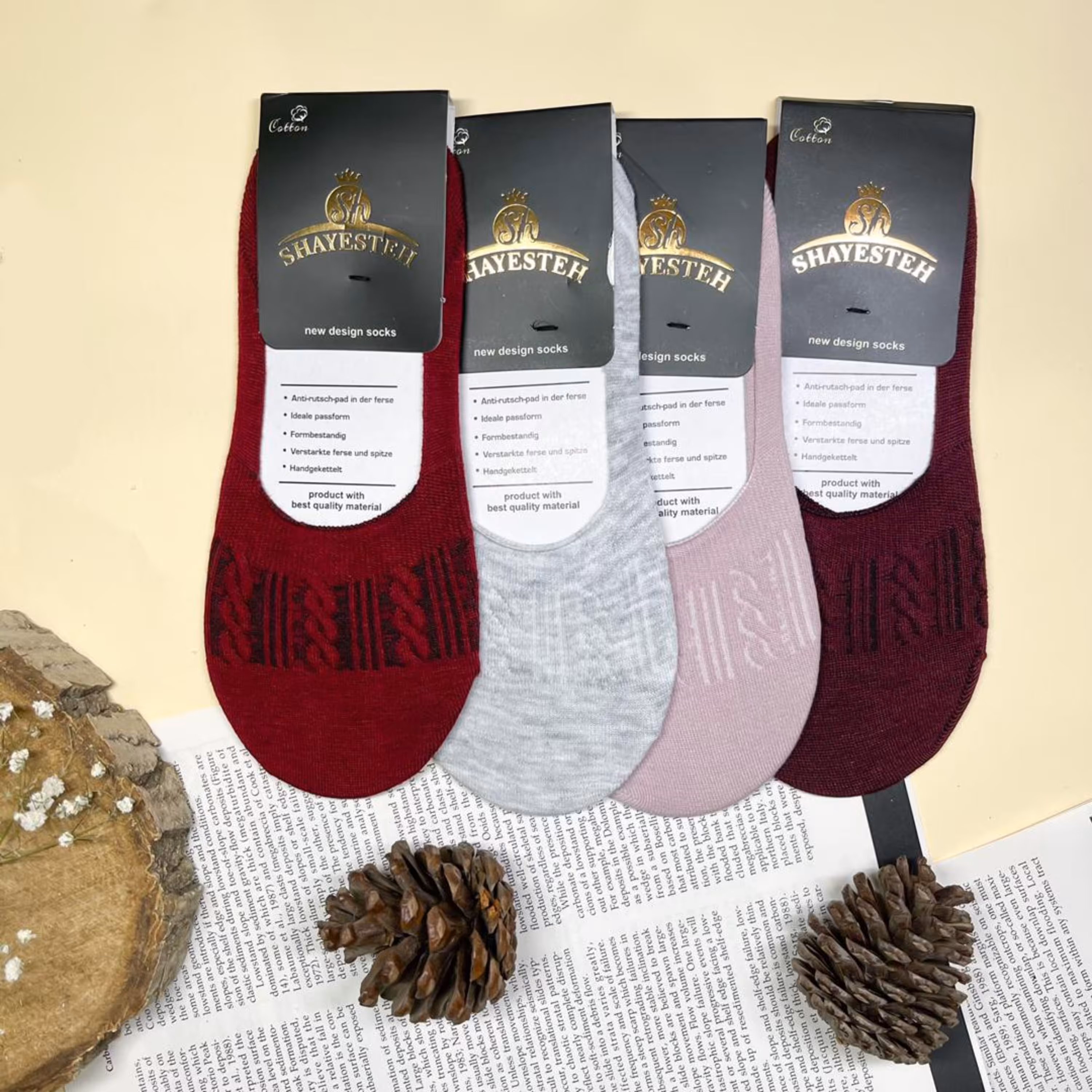 جوراب کالج زنانه کبریتی سوپر پنبه فری سایز